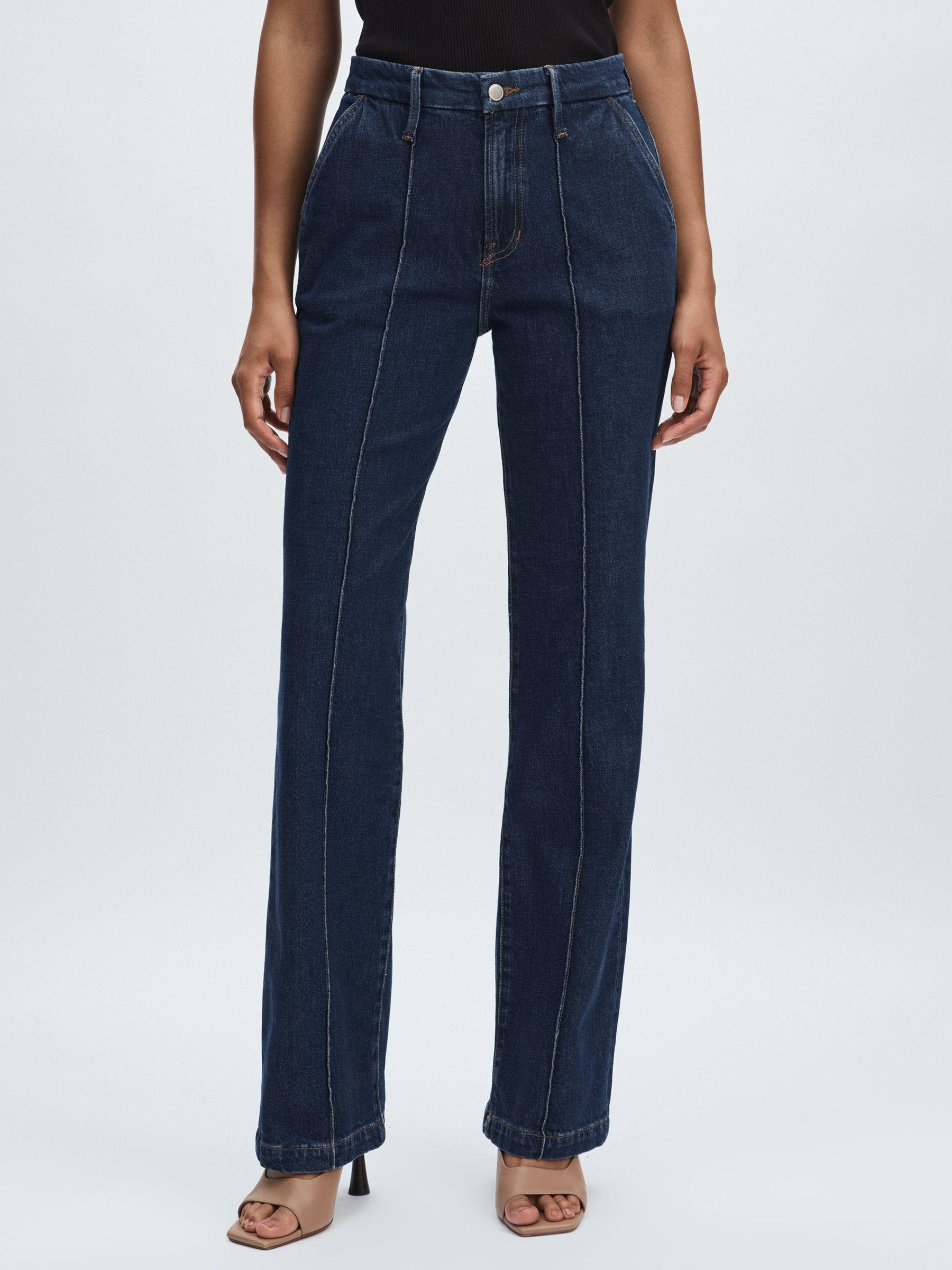 Good American Straight-Leg Trouser Jeans in Indigo Blue Product Image