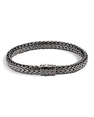 John Hardy Mens Sterling Silver Medium Flat Classic Chain Bracelet Product Image