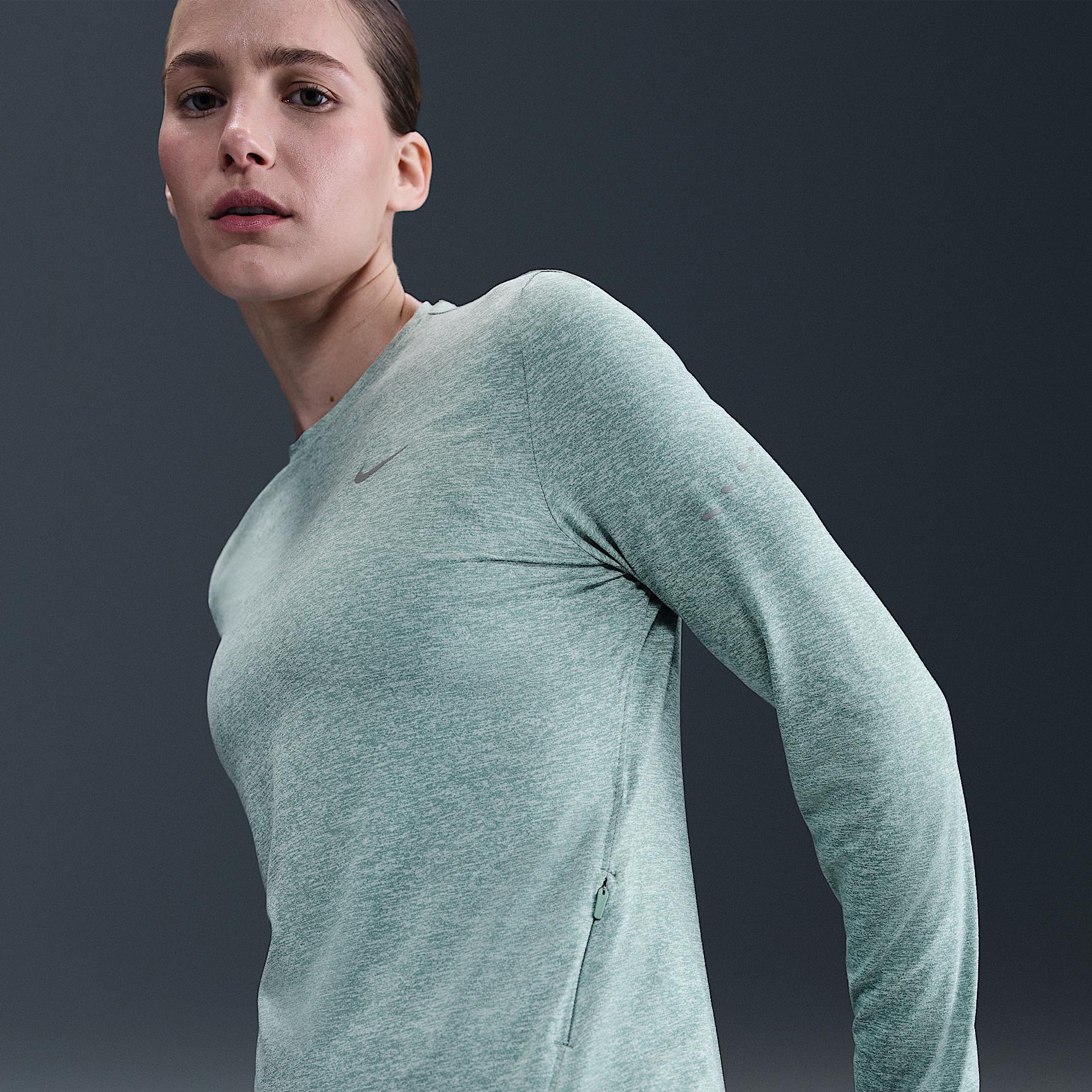 Nike Womens Swift Dri-FIT UV Long-Sleeve Crew-Neck Running Top | HQ0503-017 Product Image