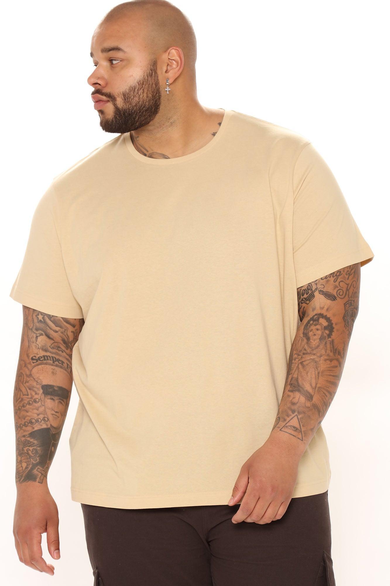 Essential Short Sleeve Crew Tee - Tan Product Image