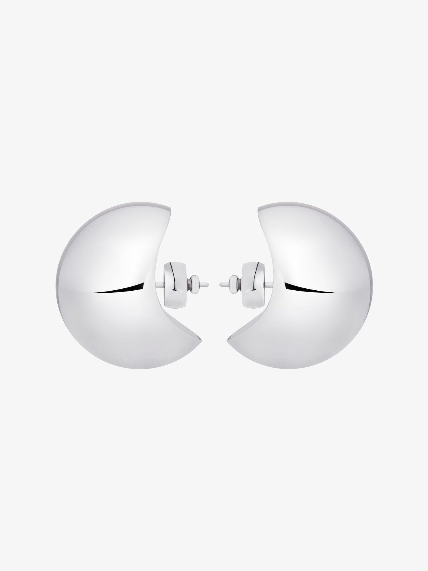 Curve earrings in metal Product Image