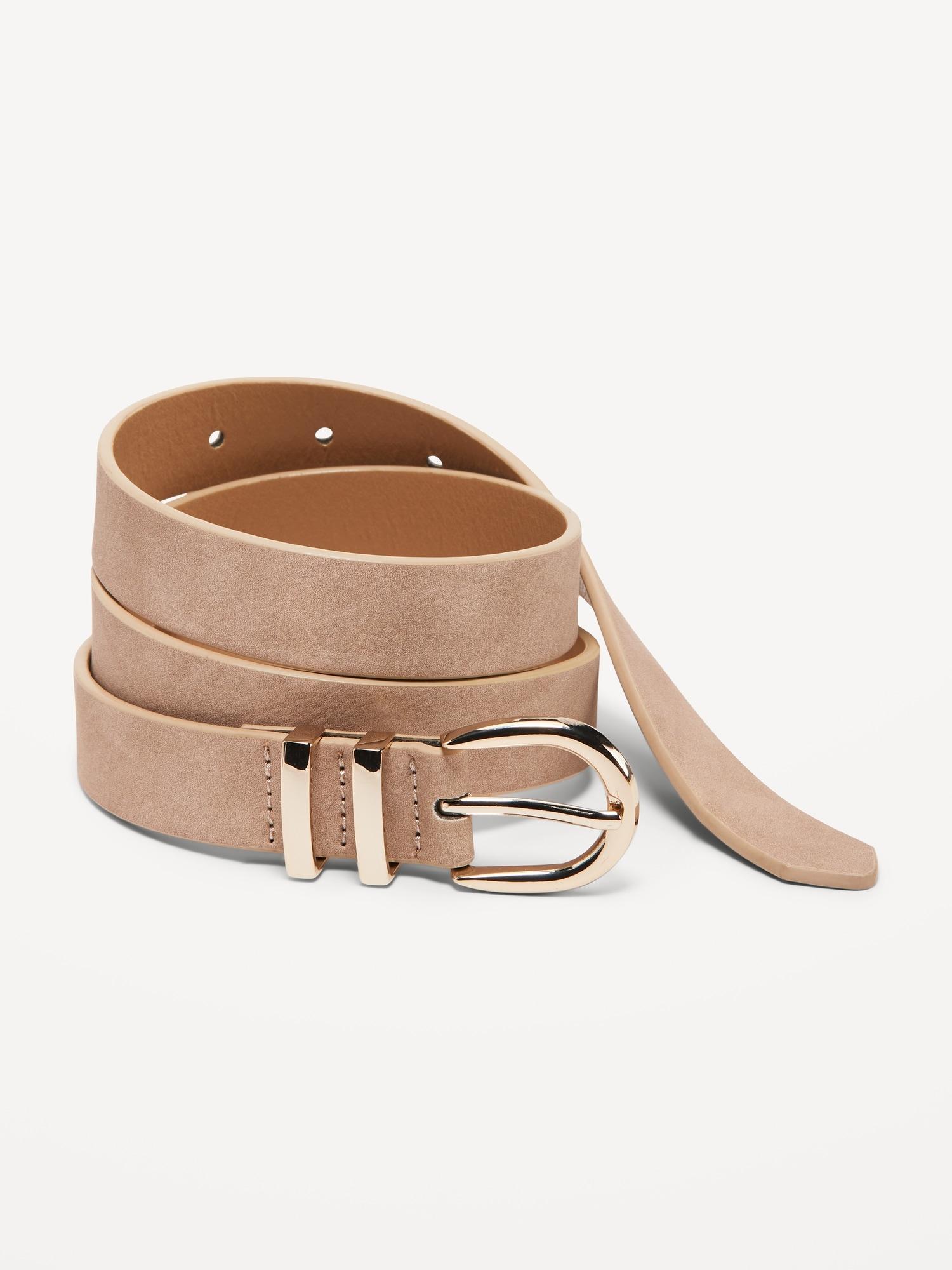 Double Loop Skinny Belt for Women Product Image