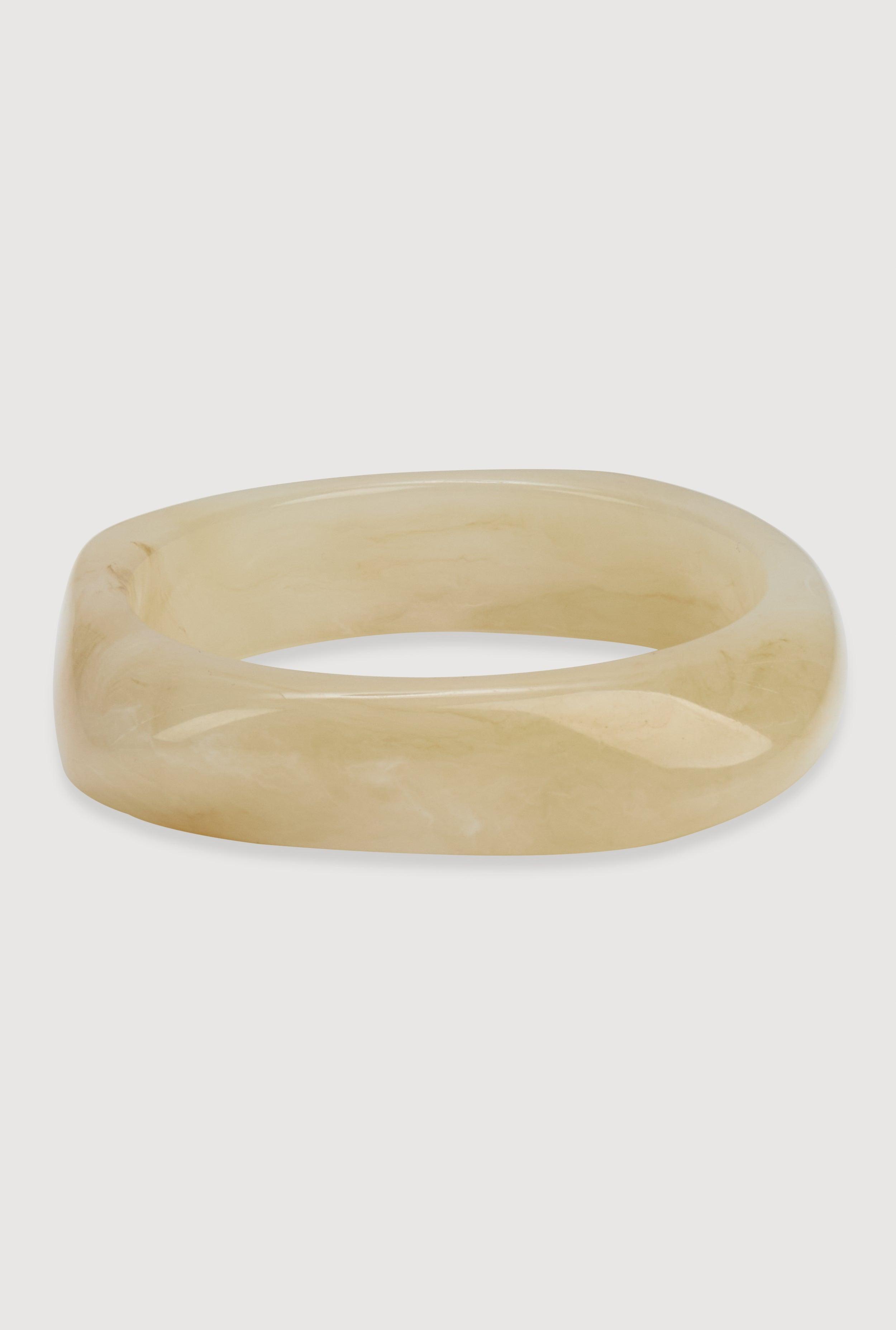 Plus Size Marbled Square Resin Bangle Female Product Image