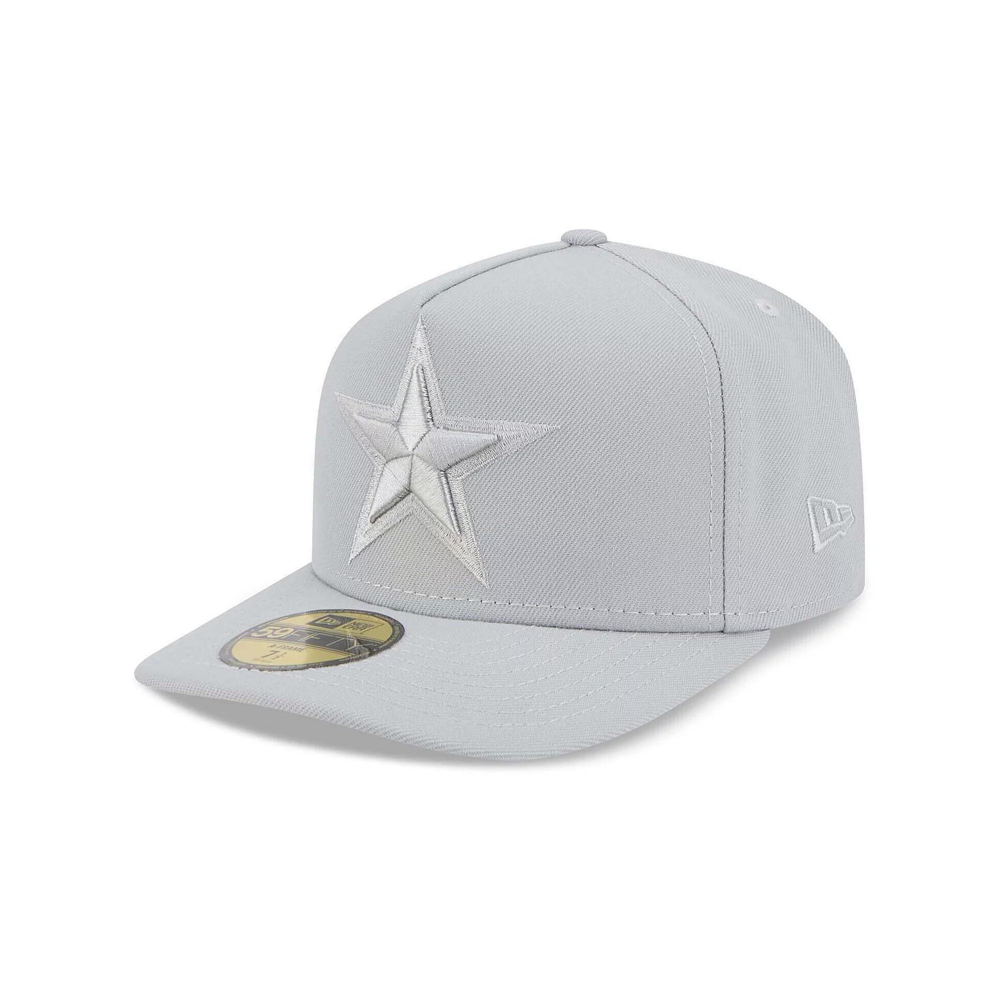 Mens New Era Gray Dallas Cowboys Color Pack A-Frame 59FIFTY Fitted Hat Product Image