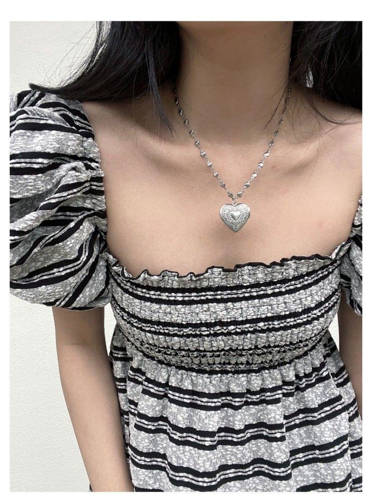 Heart Pendant Alloy Choker Product Image