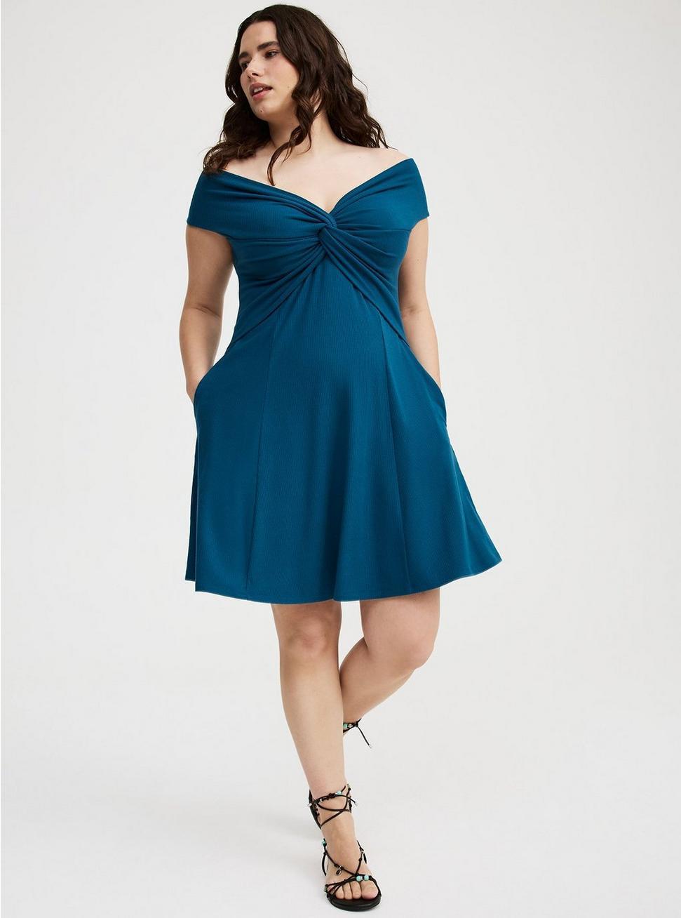 Off-Shoulder Mini Dress Product Image