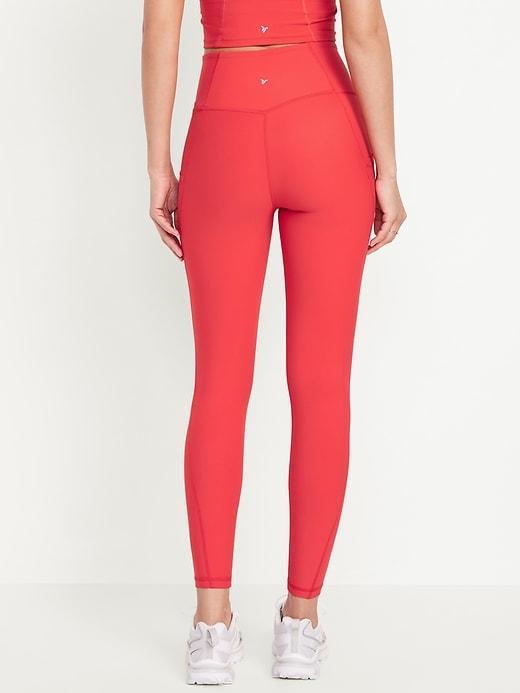 High-Waisted PowerSoft Rib Leggings Product Image