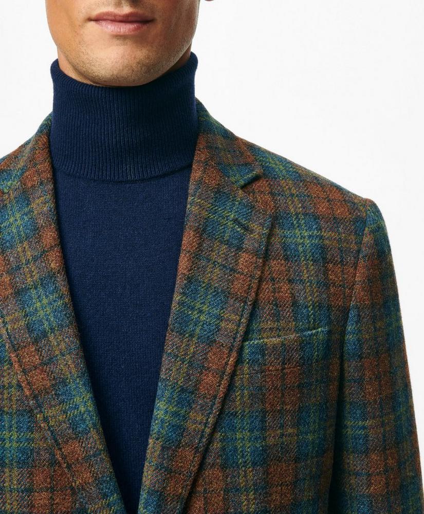 Classic Fit Sport Coat in Plaid Shetland Wool Tweed Product Image