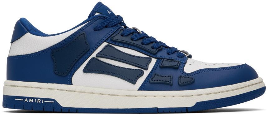 AMIRI Blue & White Skel Top Low Sneakers In Blue White Product Image