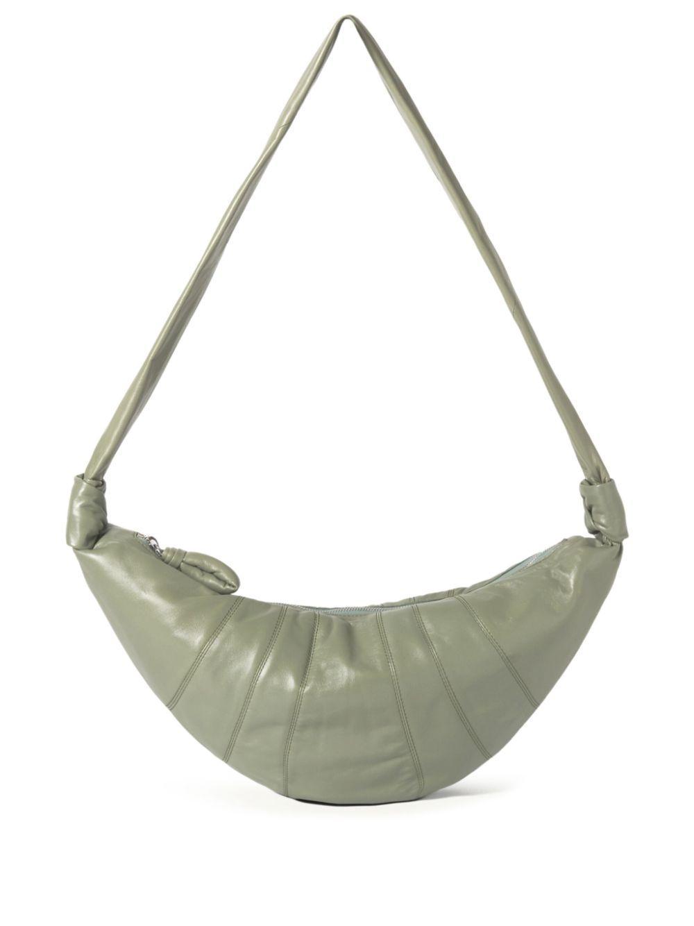 LEMAIRE Medium Croissant Bag In Green Product Image