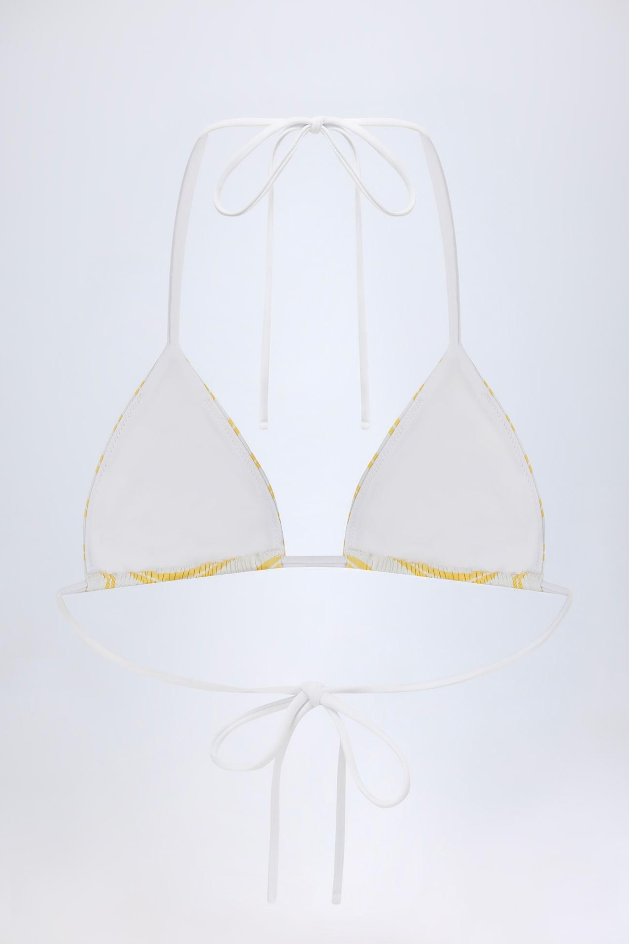 Triangle Bikini Top in Lemon Product Image