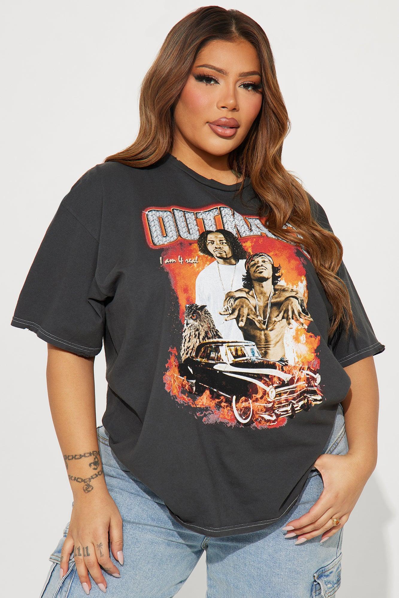 Outkast Washed Graphic Tee - Black Wash Product Image