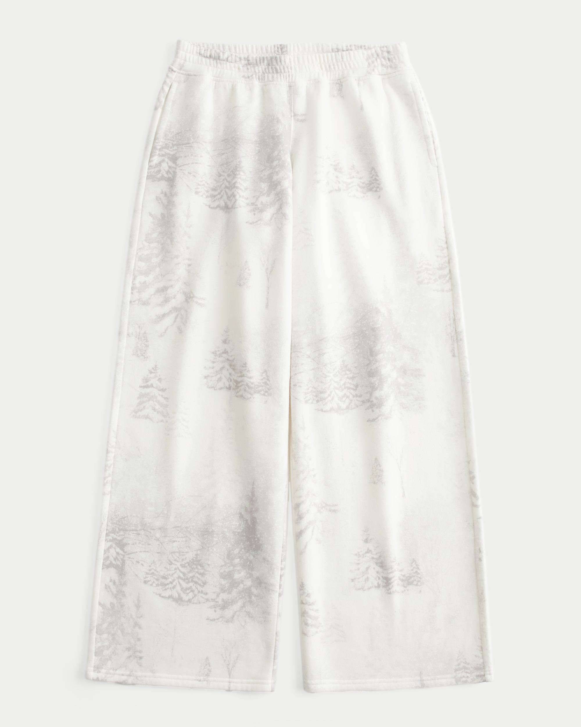 Scenic Print Baggy Sweatpants Product Image