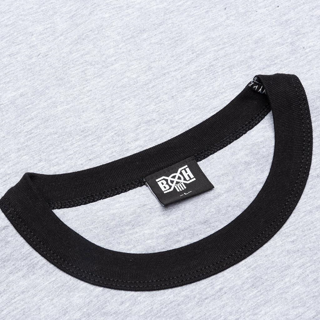 Logo Trim Tee - Grey/Black Male Product Image