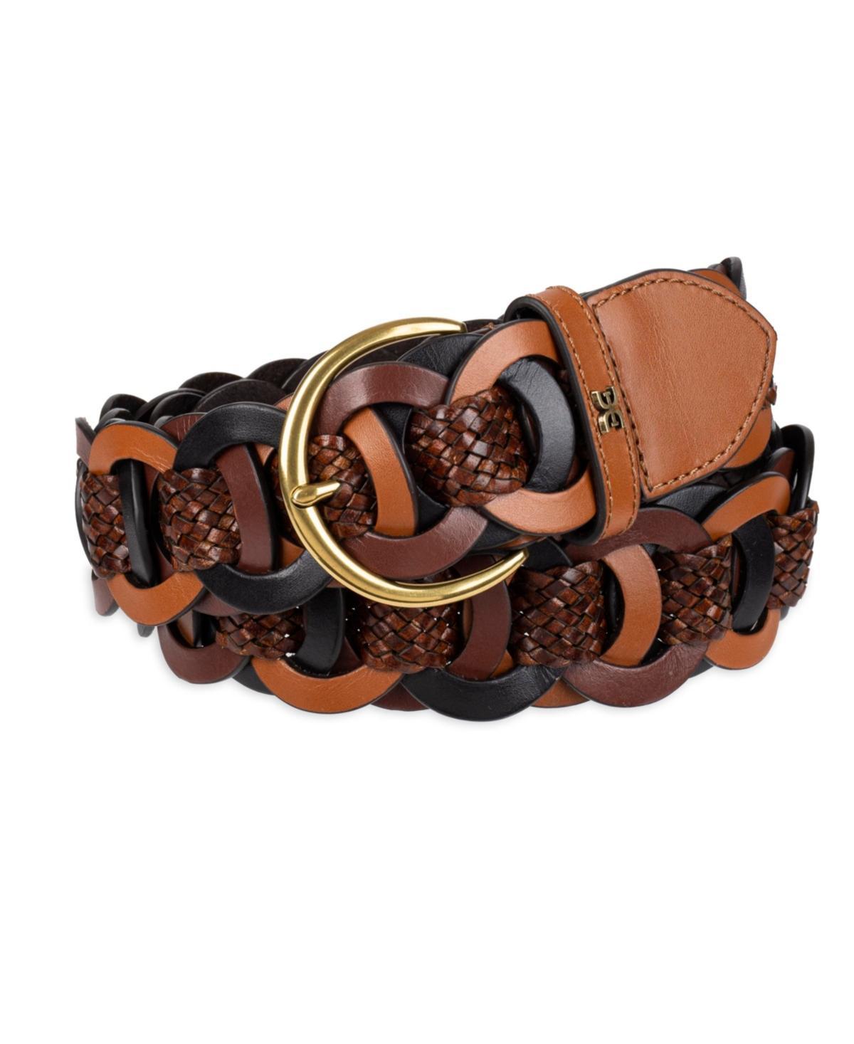 Sam Edelman 38MM Link Woven Belt Brown Product Image