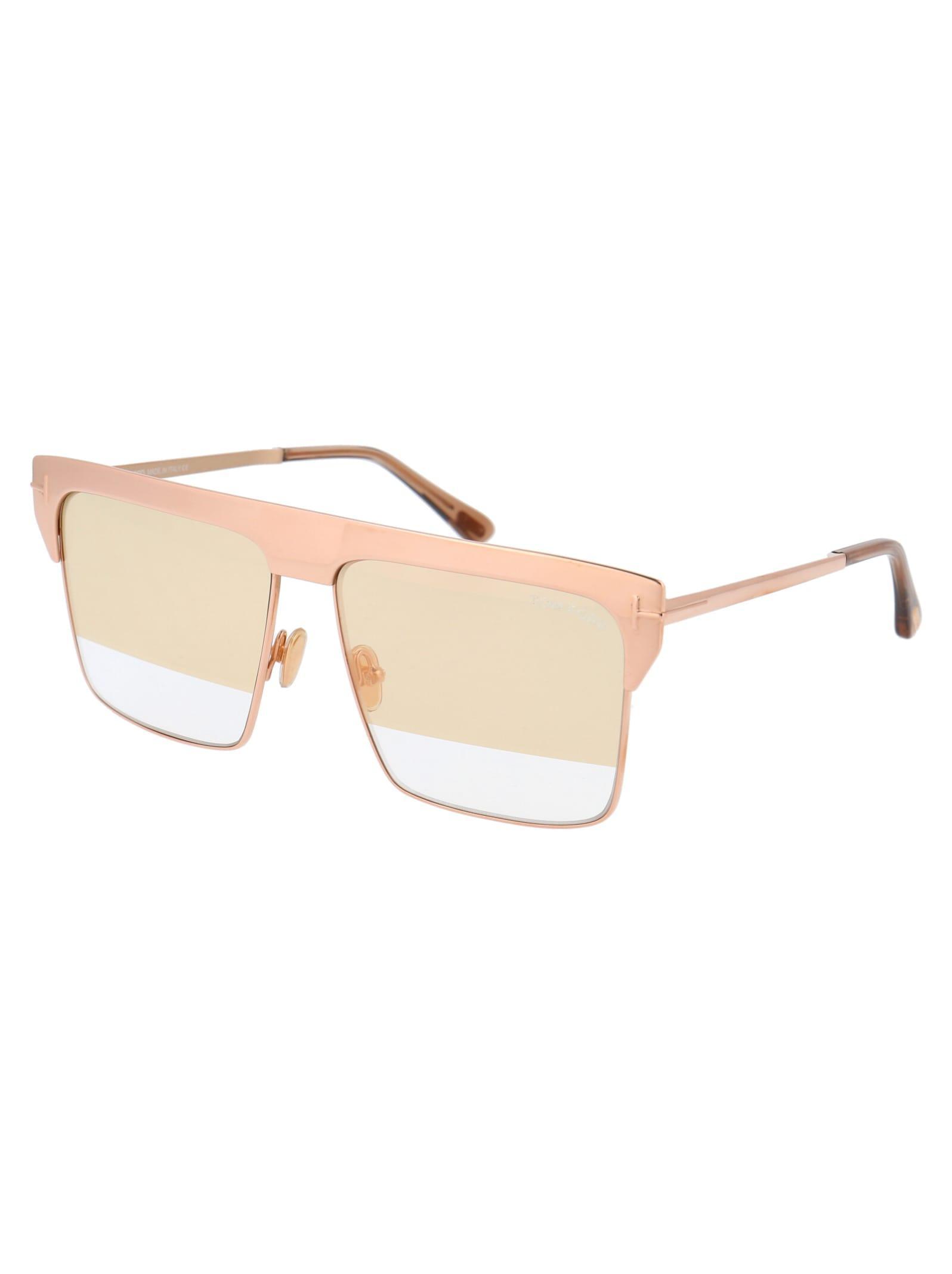 TOM FORD West Sunglasses In 33z Rose Gold Product Image