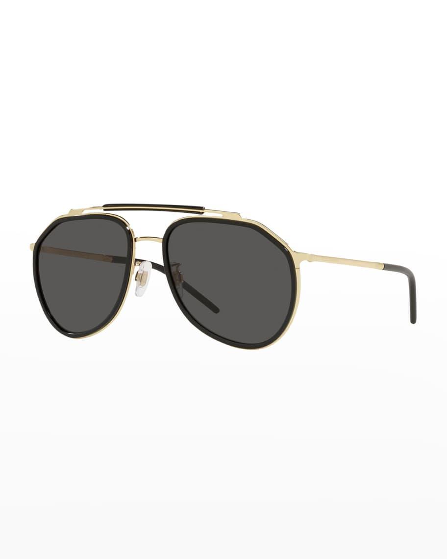 Men's Two-Tone Aviator Sunglasses Product Image