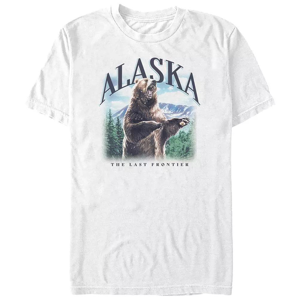 Big & Tall Alaska The Last Frontier Graphic Tee, Men's, Size: 3XL Tall, White Product Image