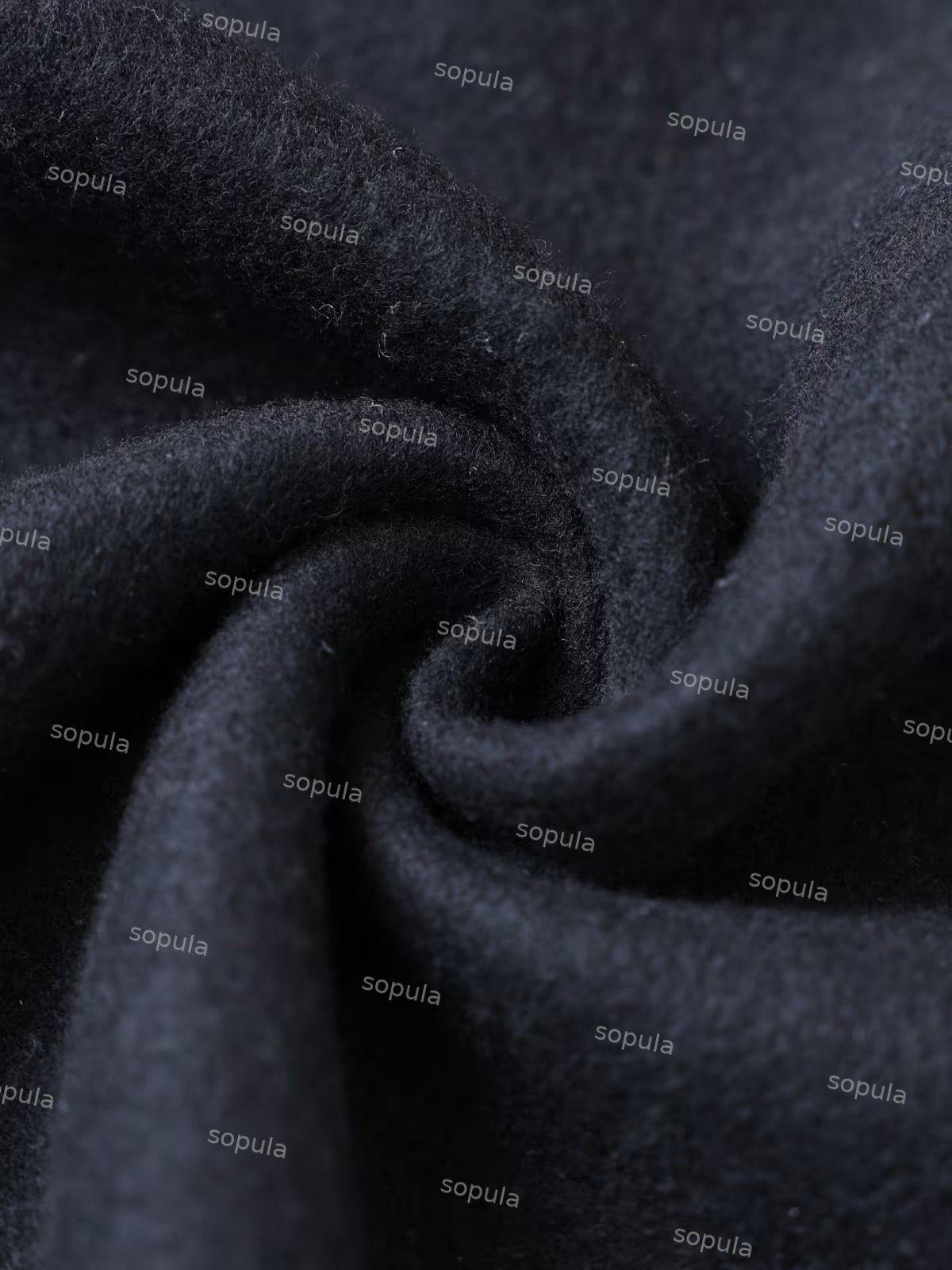 Sopula Vintage Fun Smiley Skull Graphic Print Hoodie Product Image