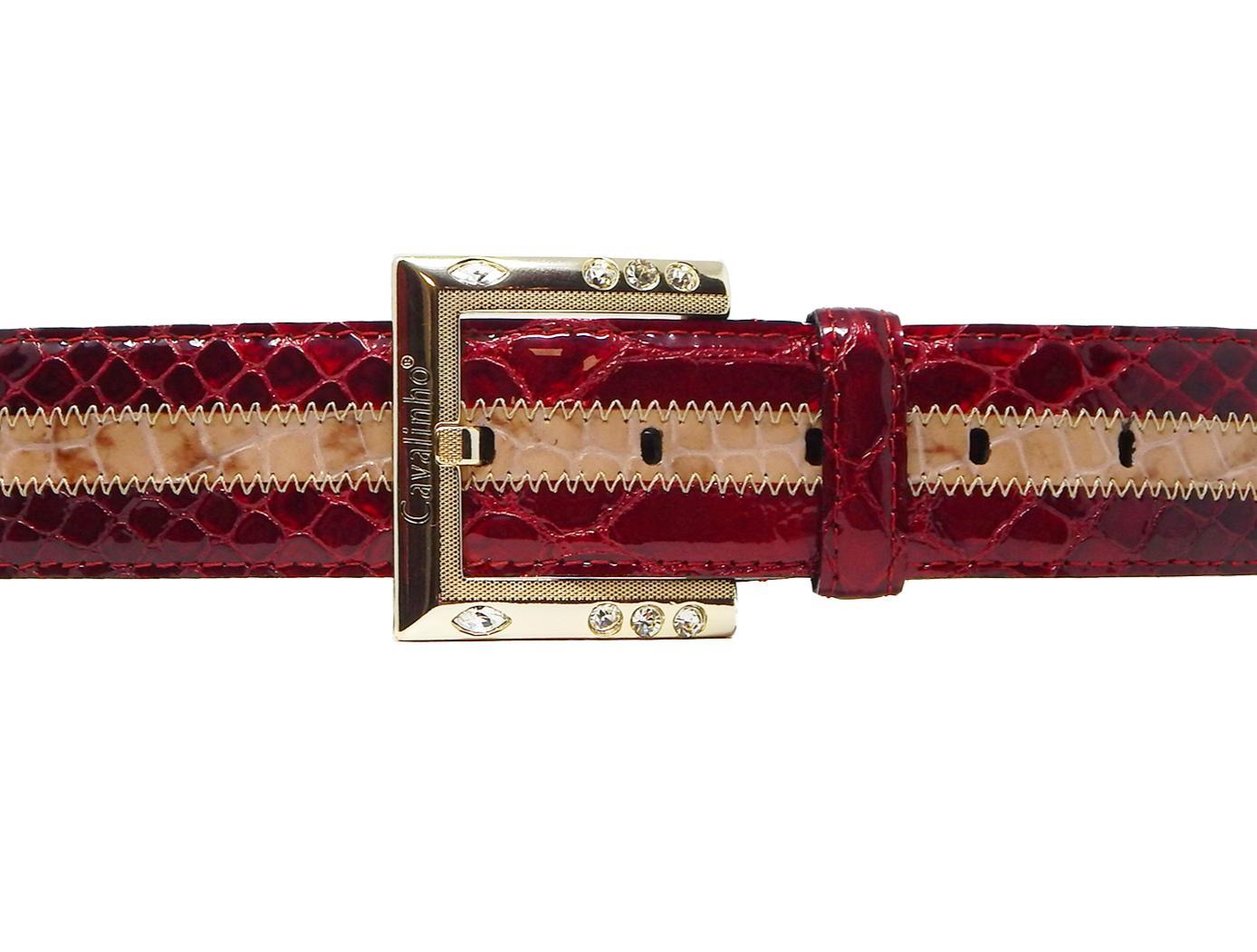 Burgundy Belt Female Product Image