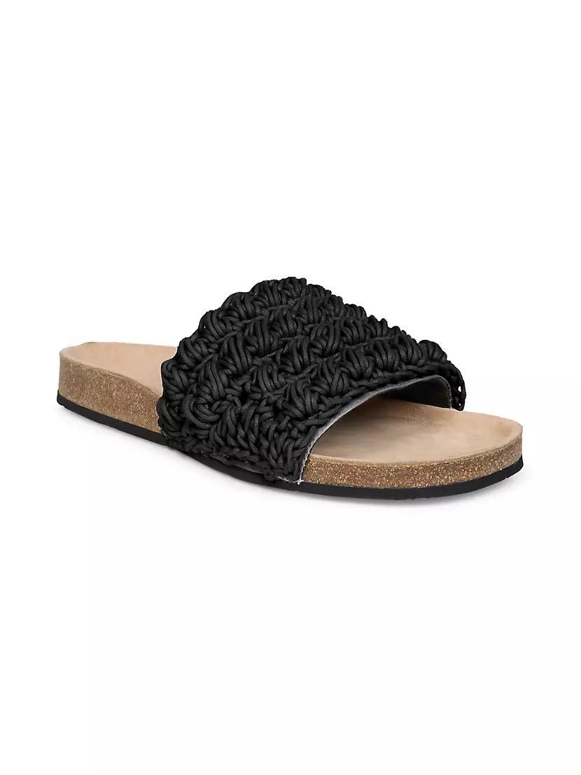 Crochet Comfort Slide Sandals Product Image