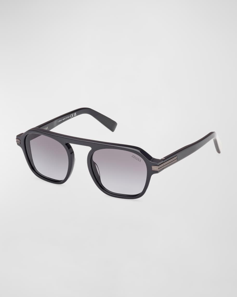 Men's AURORA II Acetate Rectangle Sunglasses Product Image