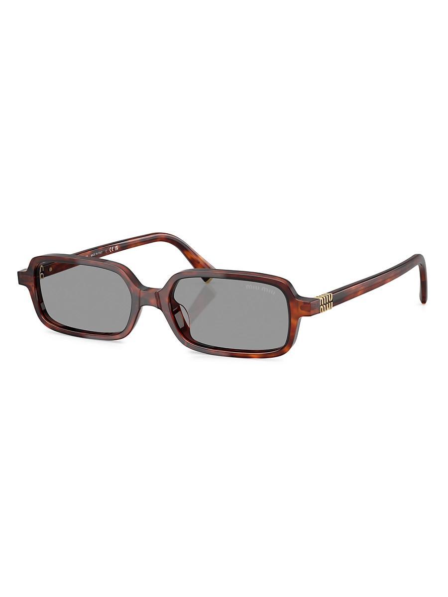Miu Miu Womens MU 11ZSF 52mm Rectangle Sunglasses Product Image
