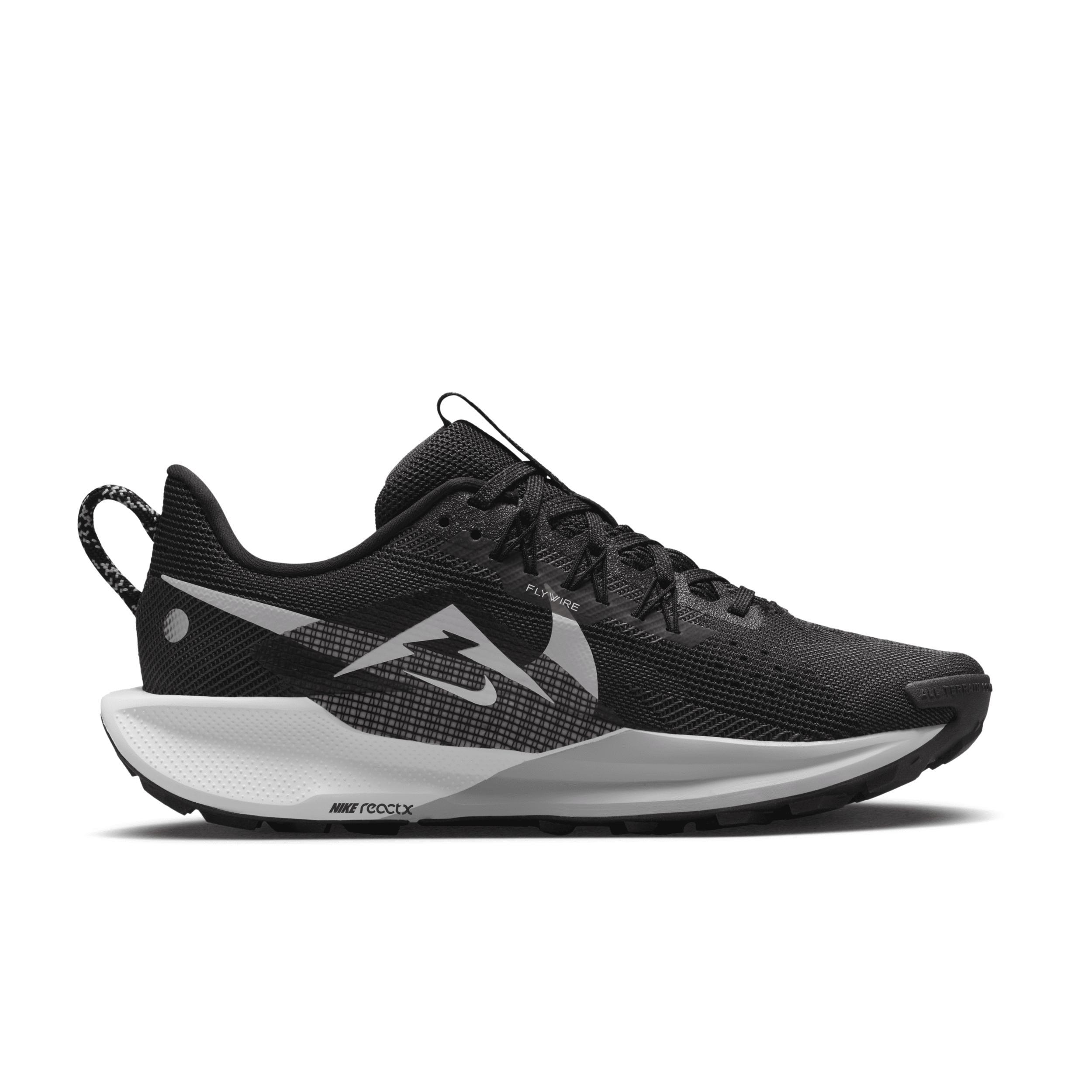 Nike Womens Nike Reactx Pegasus Trail 5 - Womens Running Shoes Black/Anthracite/White Product Image