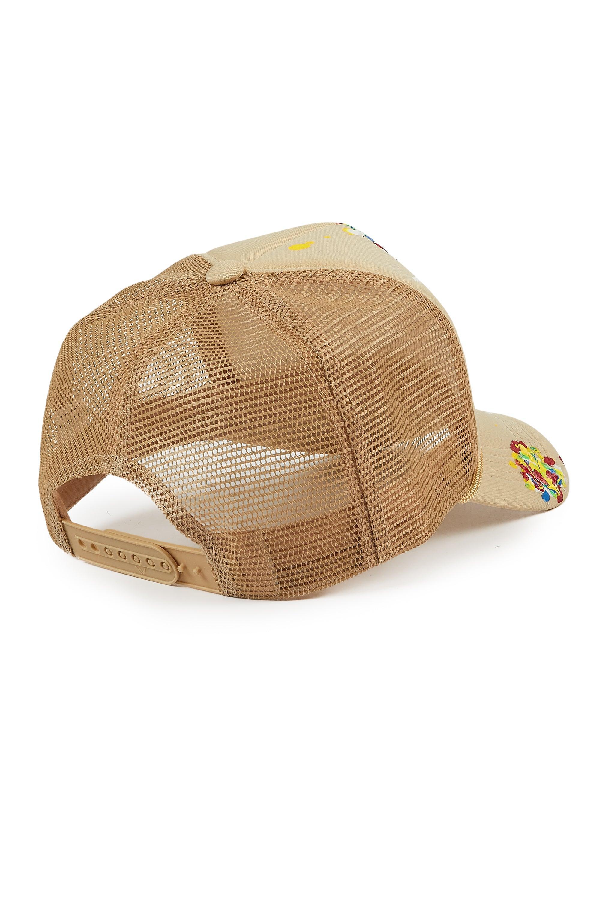 Neptune Beige Trucker Hat Male Product Image