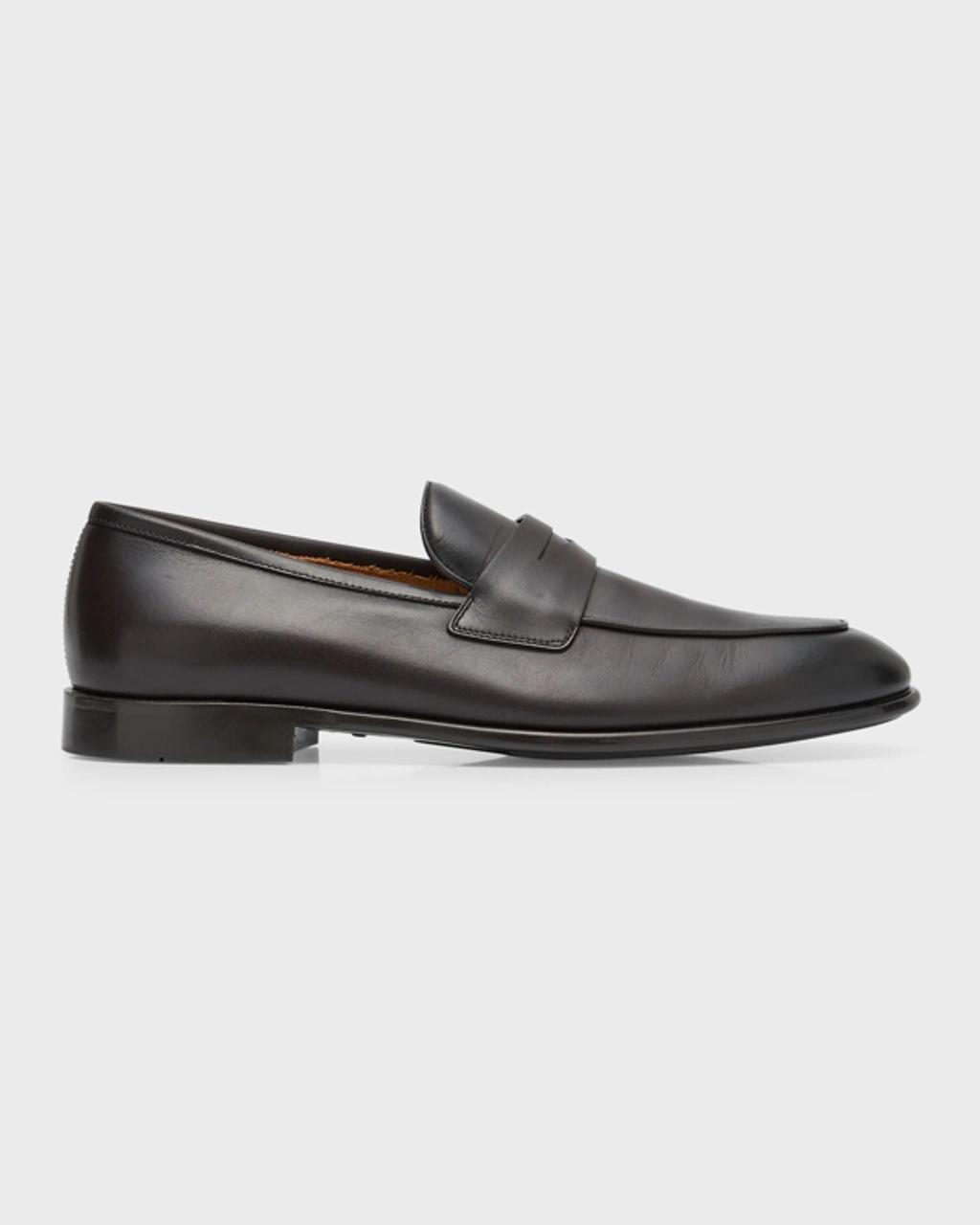 FERRAGAMO Loafers With Embossed Logo In Hickory Product Image