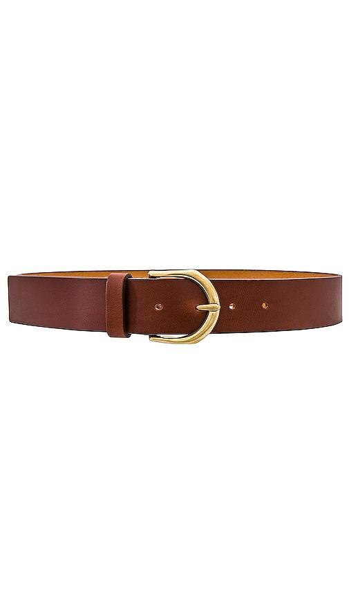 Golden Buckle Leather Belt Product Image