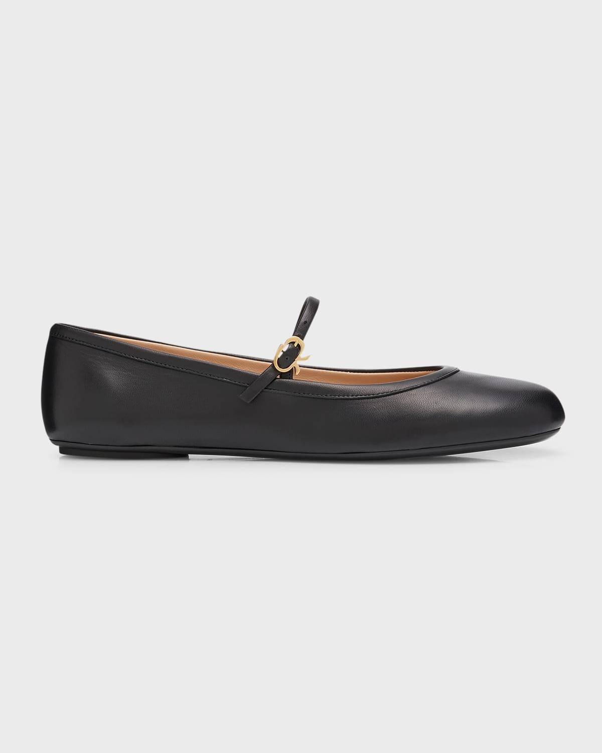 Womens Carla Leather Ballet Flats Product Image