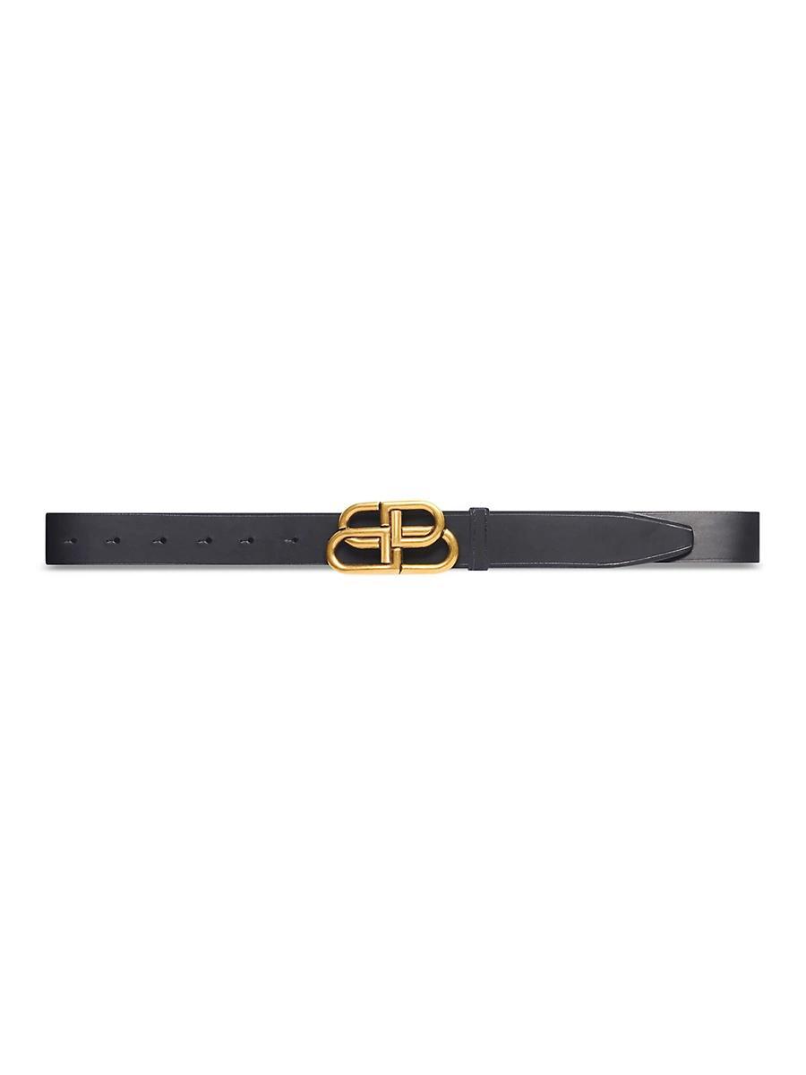 Mens BB-Logo Leather Belt Product Image