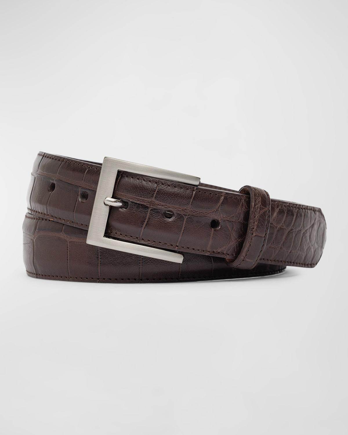 Mens Matte Alligator Belt Product Image