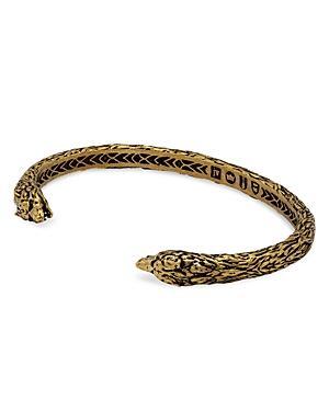 John Varvatos Mens Brass Wolf Head Cuff Bracelet Product Image