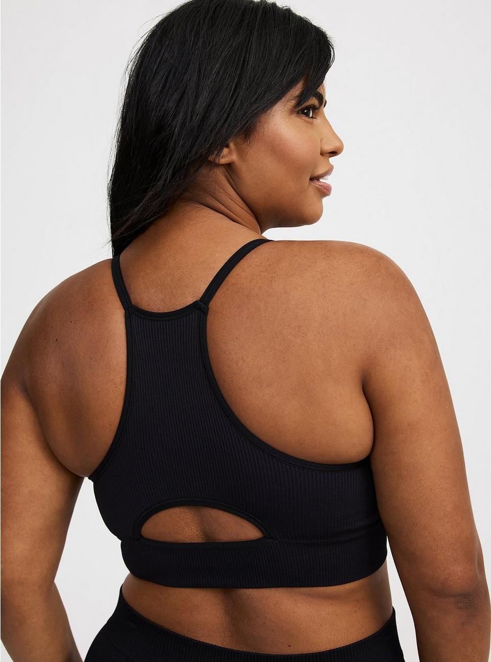 Seamless Rib High-Neck Bralette Product Image