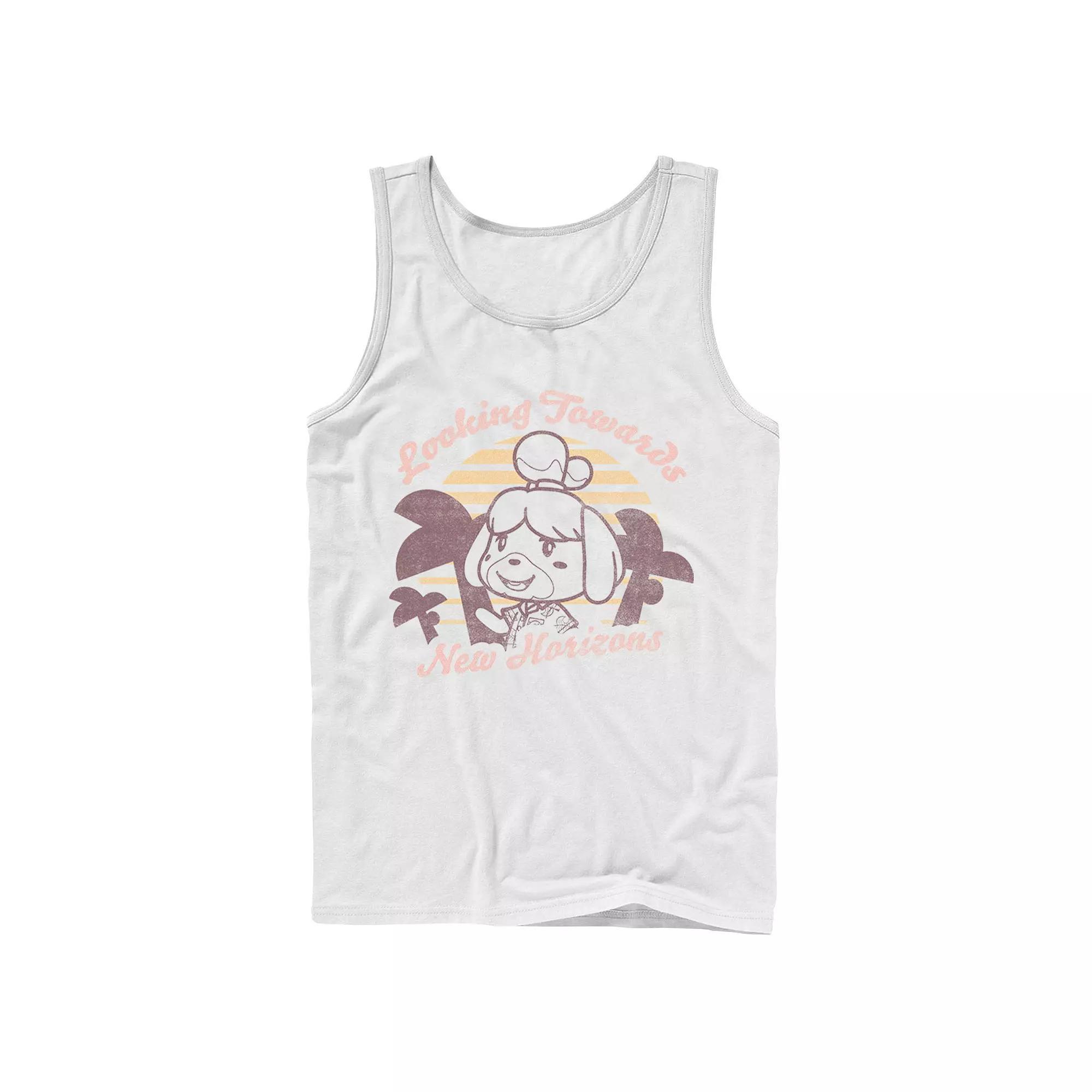 Men's Animal Crossing: New Horizons Isabelle Sunset Tank Top,  Product Image