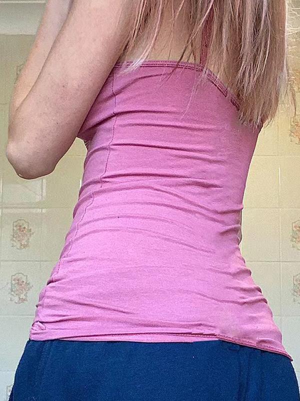 Contrast Color Butterfly Print Cami Top Product Image