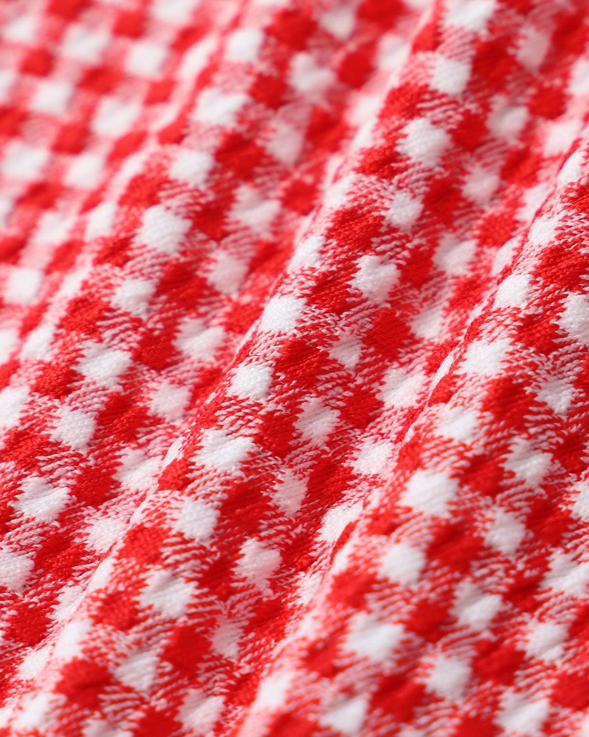 Red Plaid Triangle Bikini Set Product Image