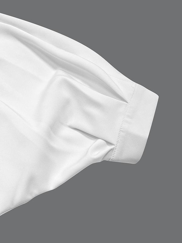 Half Sleeves Loose Belted Solid Color Deep V-Neck Maxi Dresses Product Image