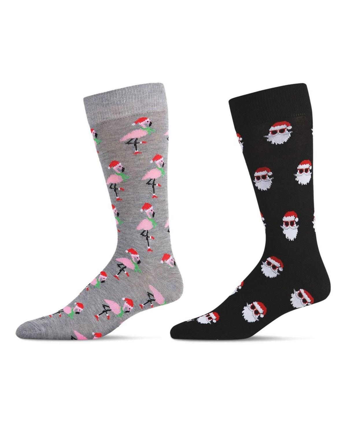 MeMoi Mens Christmas Holiday Pair Novelty Socks, Pack of 2 Product Image