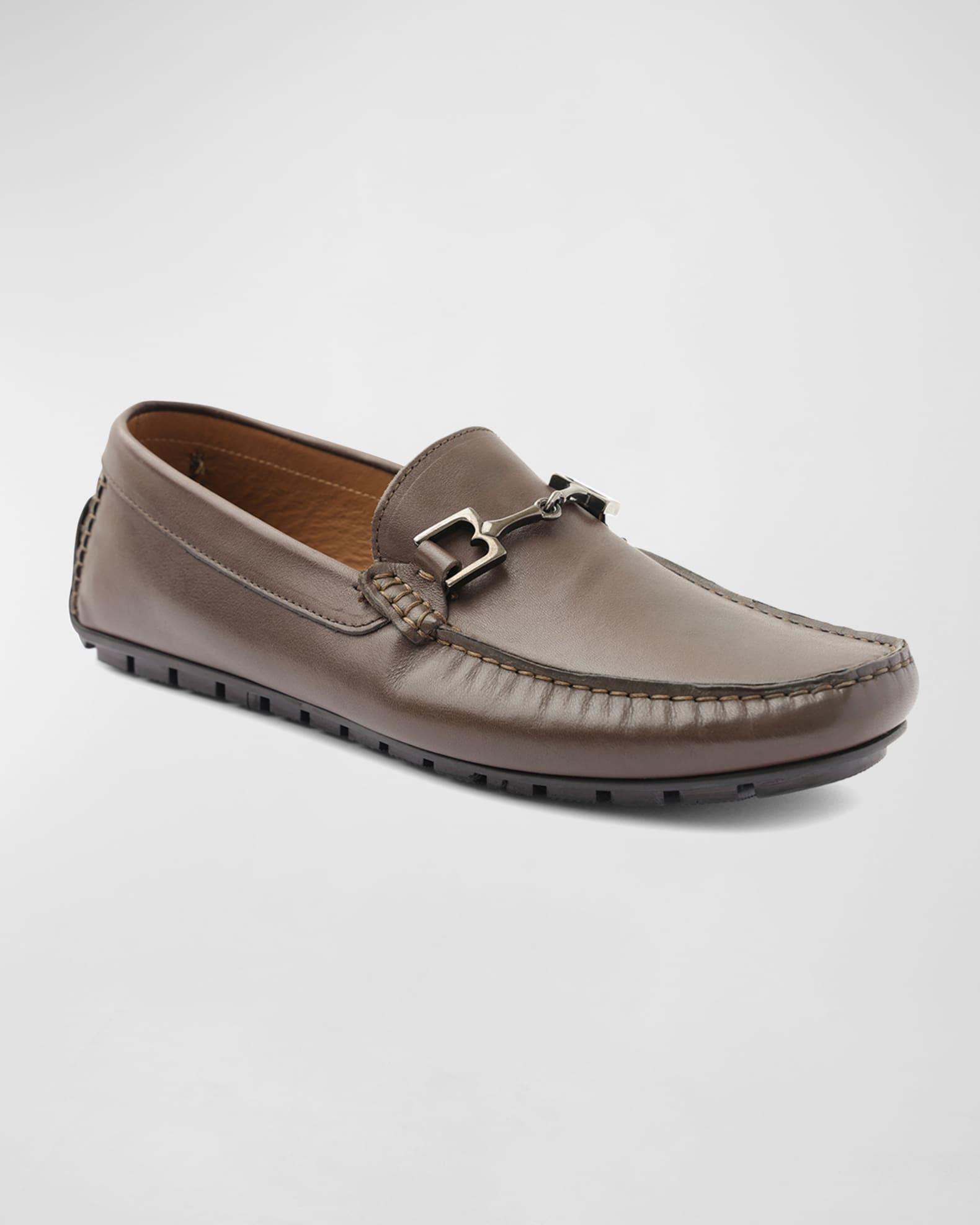 Men's Xander Horse-Bit Strap Leather Drivers Product Image