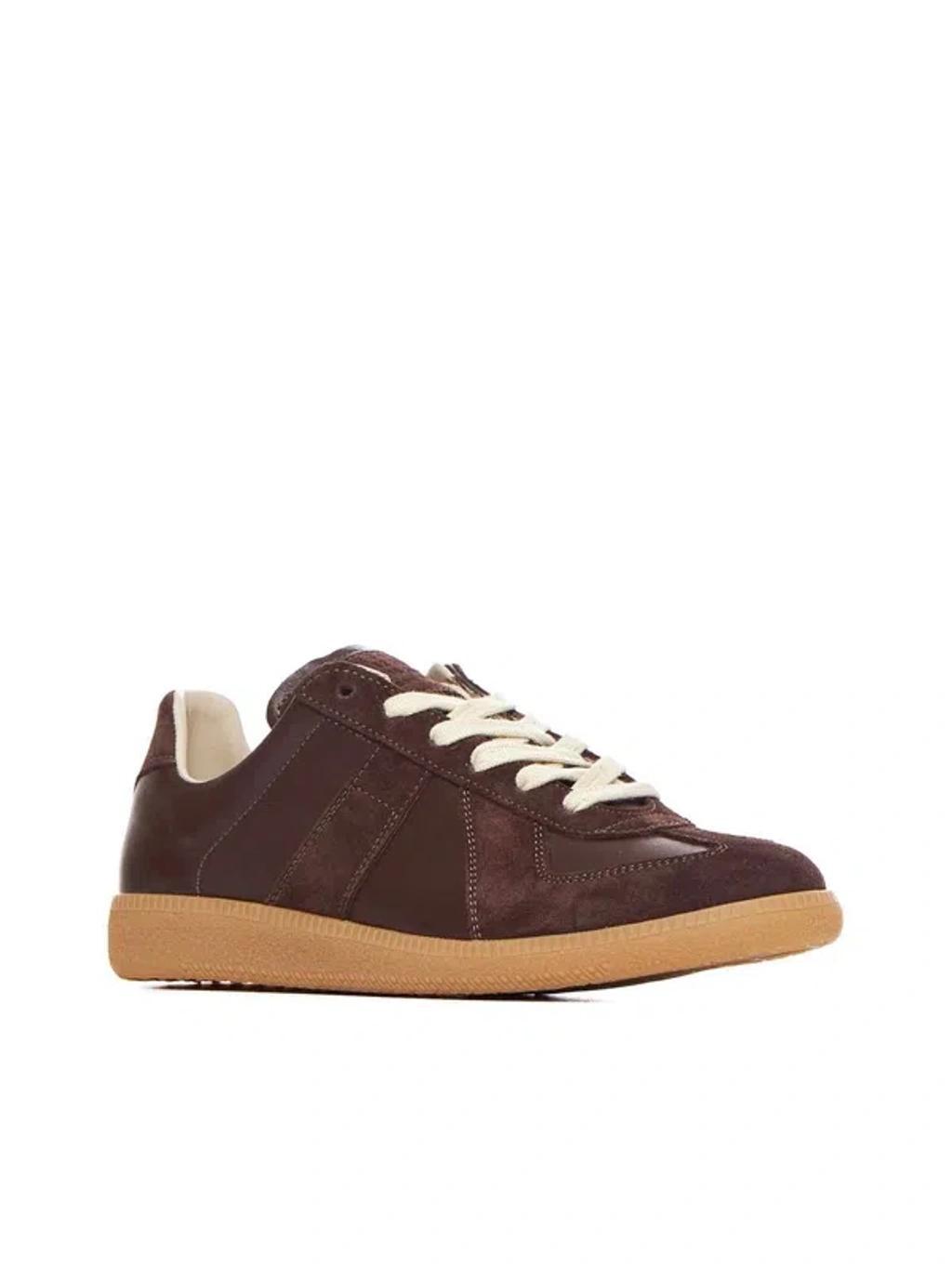 Replica Suede & Leather Sneakers Product Image