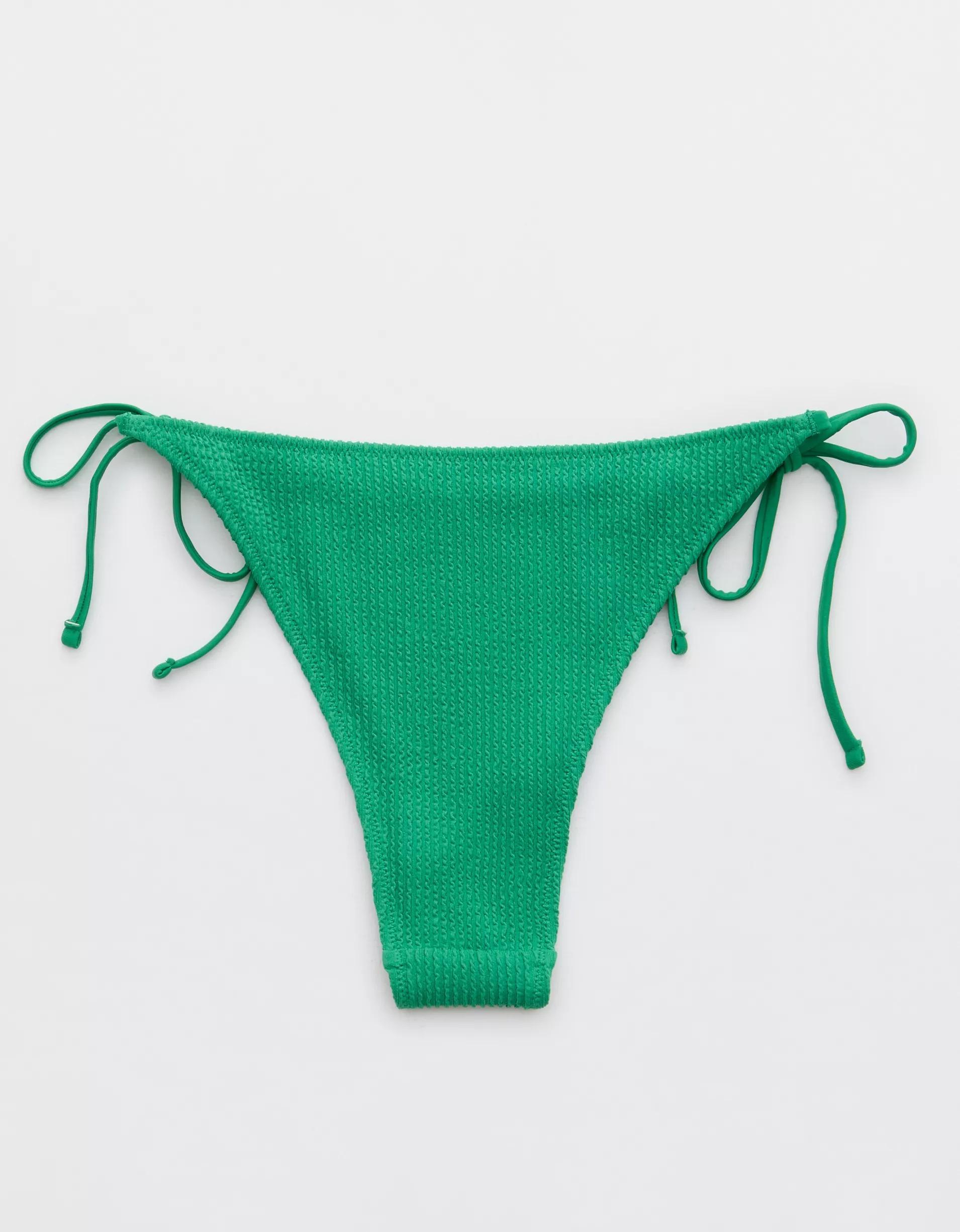 Aerie Crinkle Cheekiest Tie Bikini Bottom Product Image