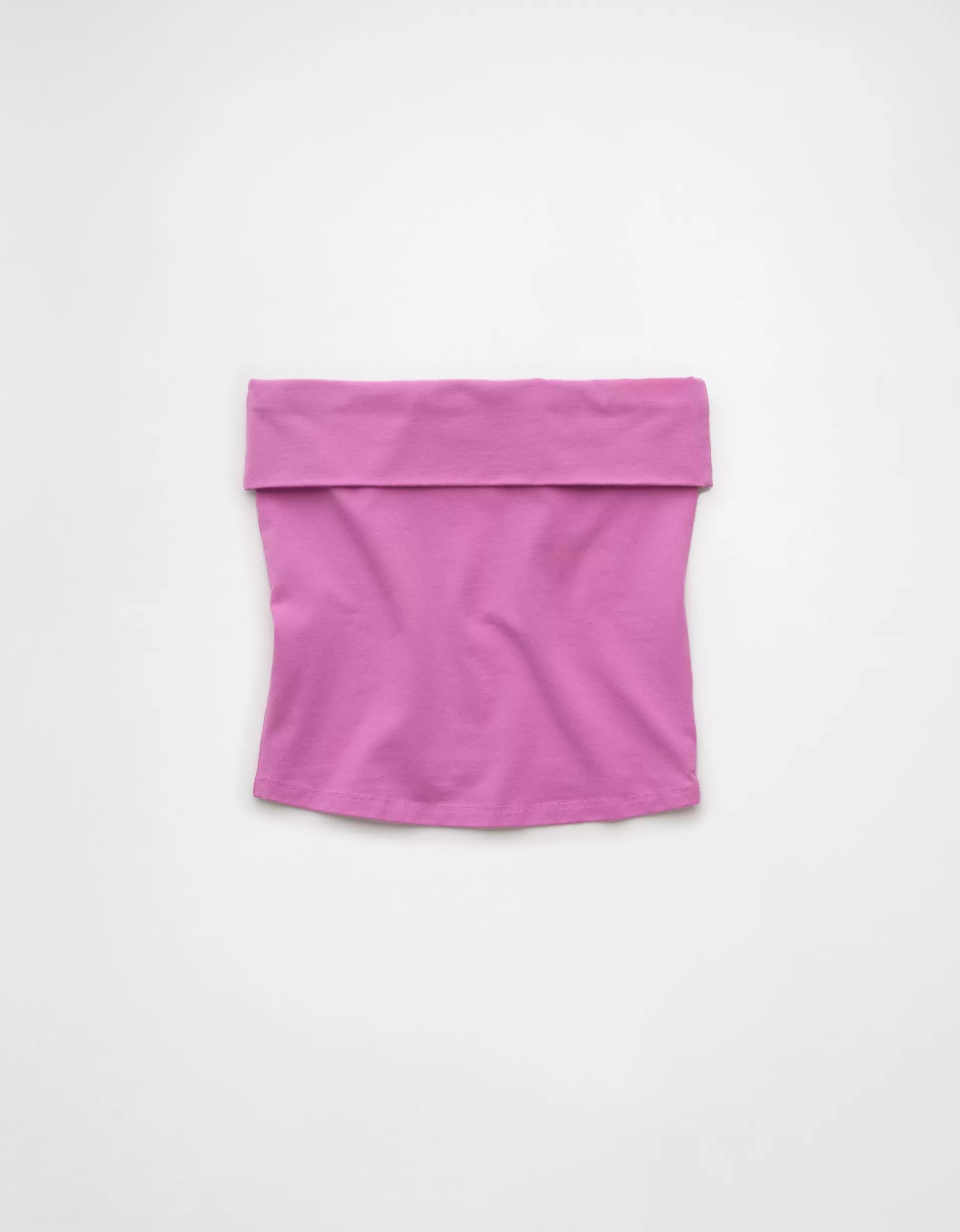 AE It Knit Foldover Tube Top Product Image