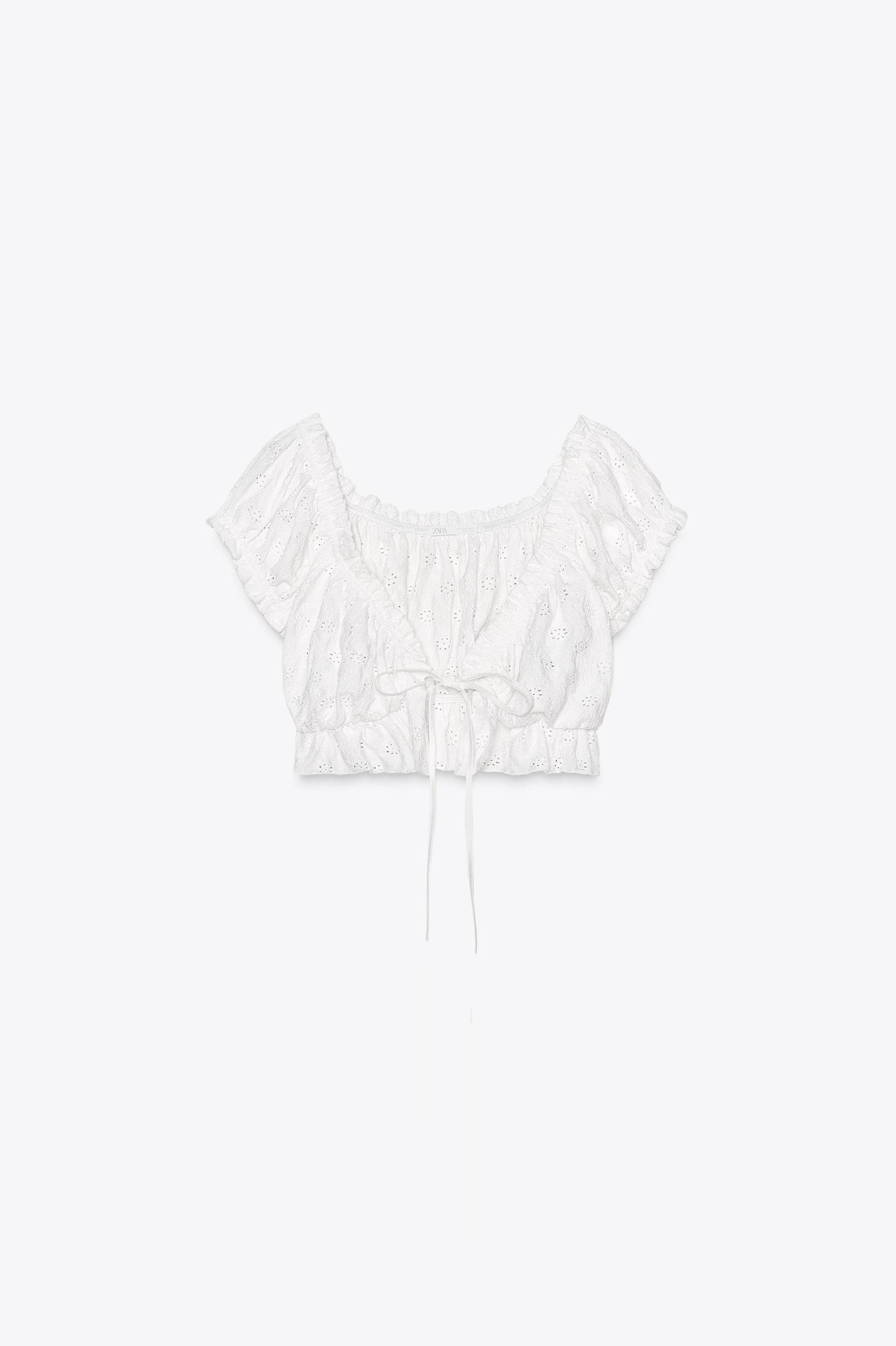 RUFFLED CROP TOP Product Image