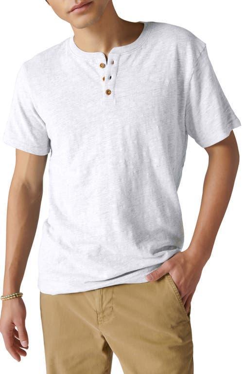 Lucky Brand Mens Linen Short Sleeves Henley T-shirt Product Image