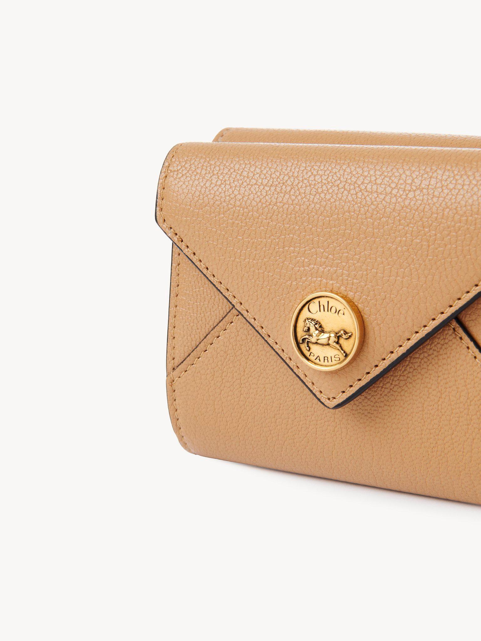 Small Envelope tri-fold in grained leather Product Image