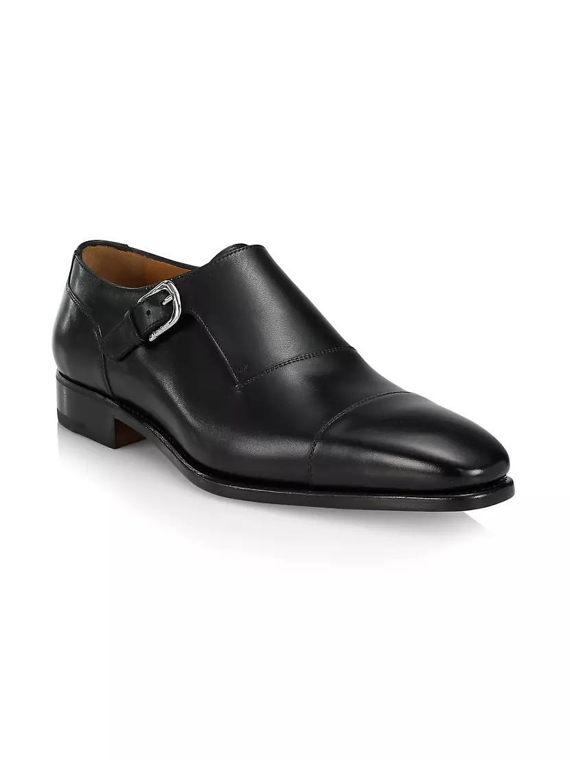 Giordano Monk-Strap Leather Shoes Product Image