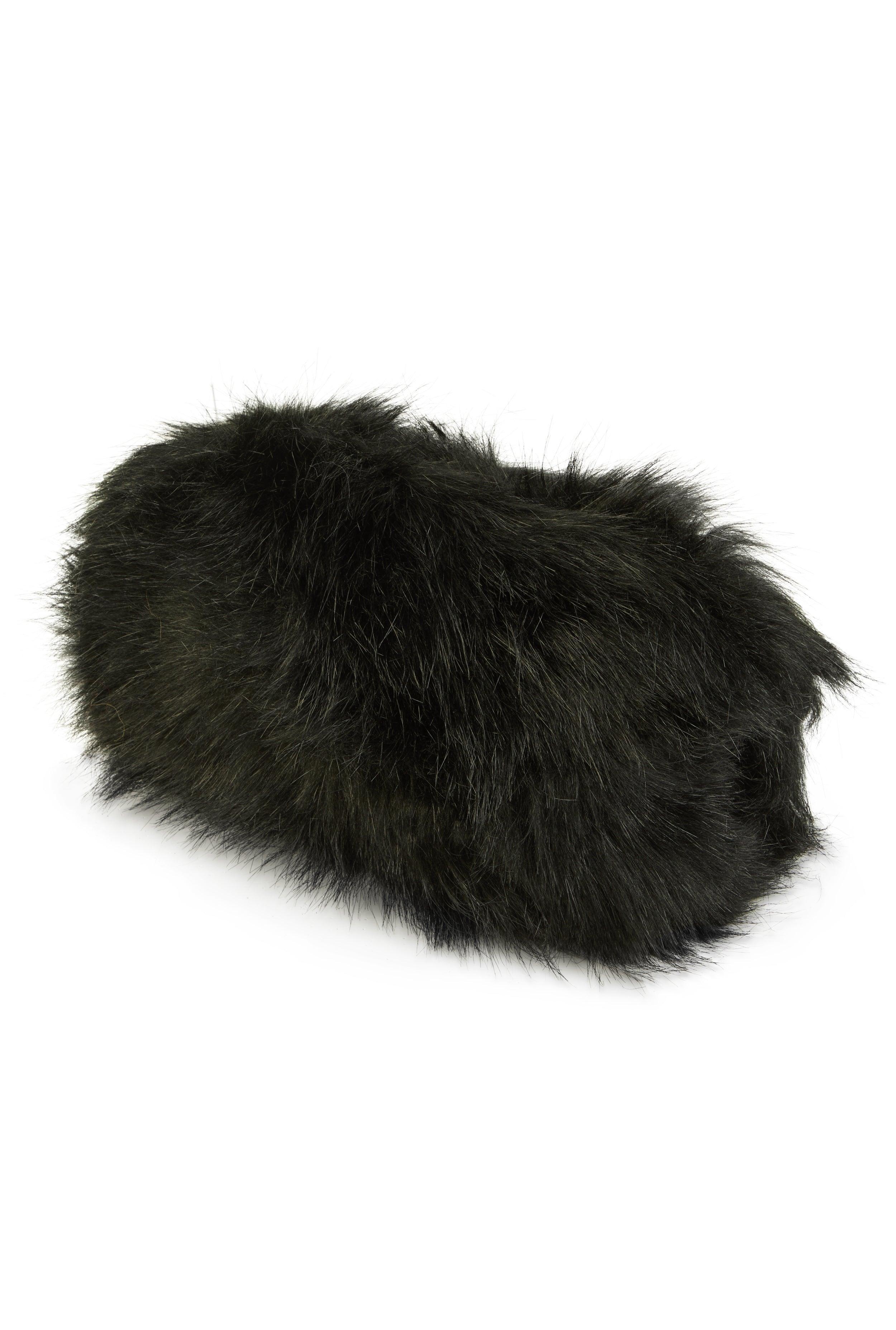 Womens Faux Fur Muff Crossbody Bag Product Image